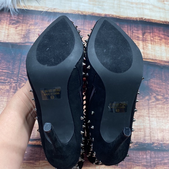 Fashion Nova Passion Studded Boots Booties - Picture 8 of 12